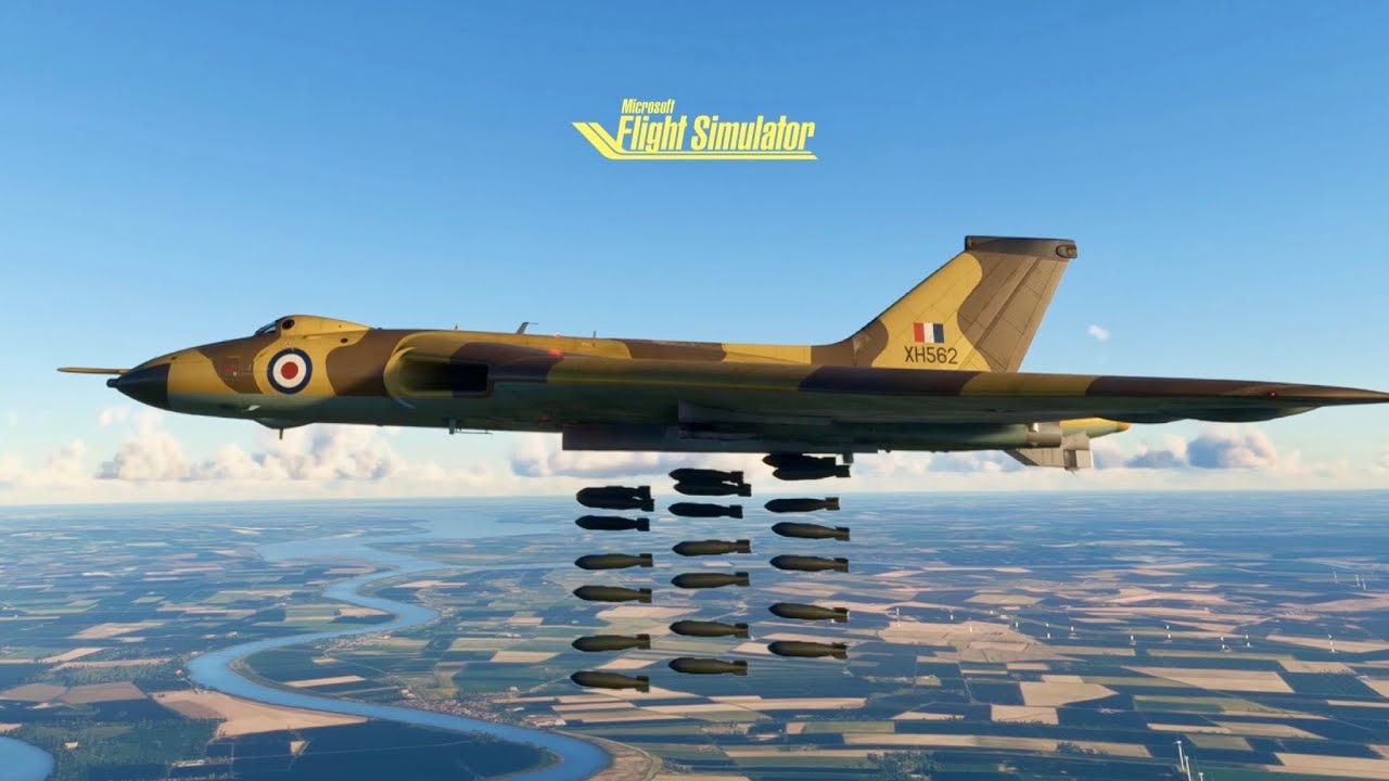 Avro Vulcan Munitions Drop | ChasePlane | RAF Scampton | Microsoft Flight Simulator | Ultra 4K