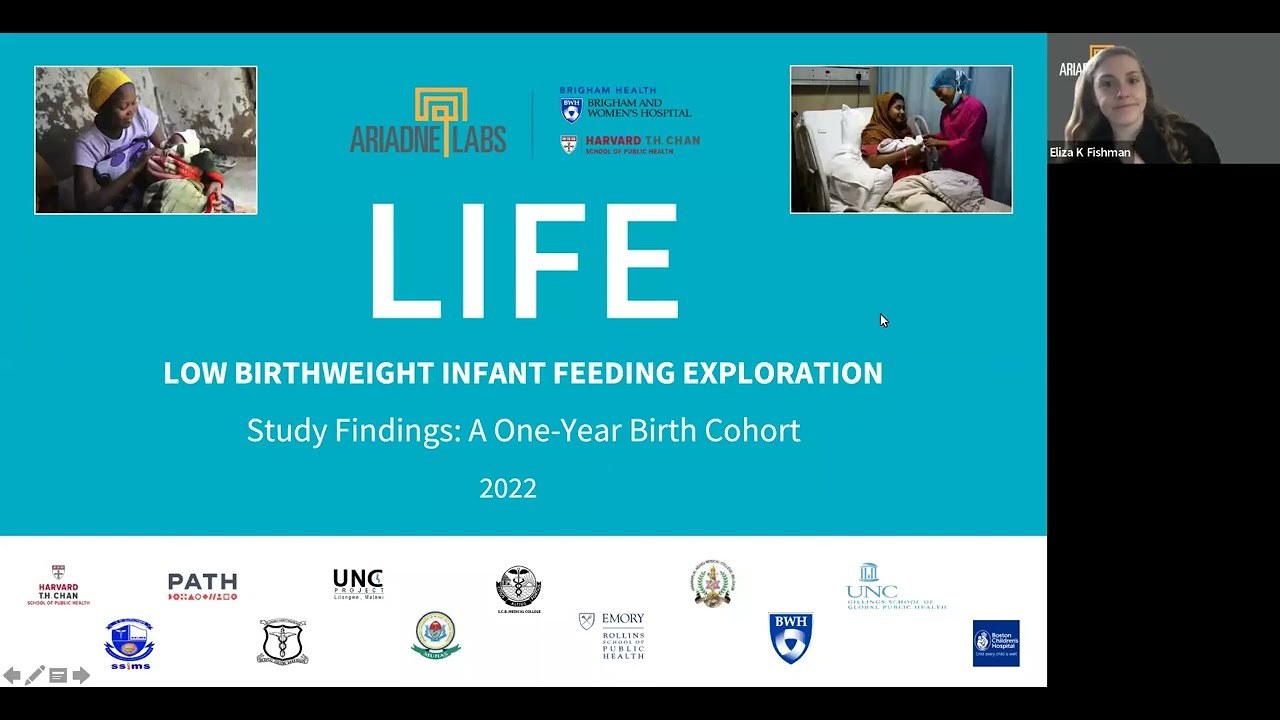Webinar: Low Birthweight Infant Feeding Exploration (LIFE) Study Findings: A One-Year Birth Cohort