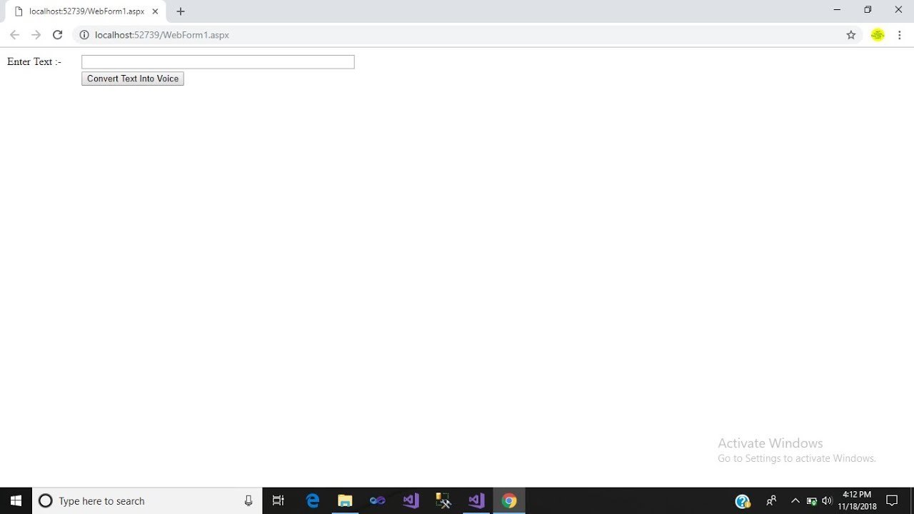 HOW TO CONVERT TEXT INTO VOICE IN ASP.NET C#