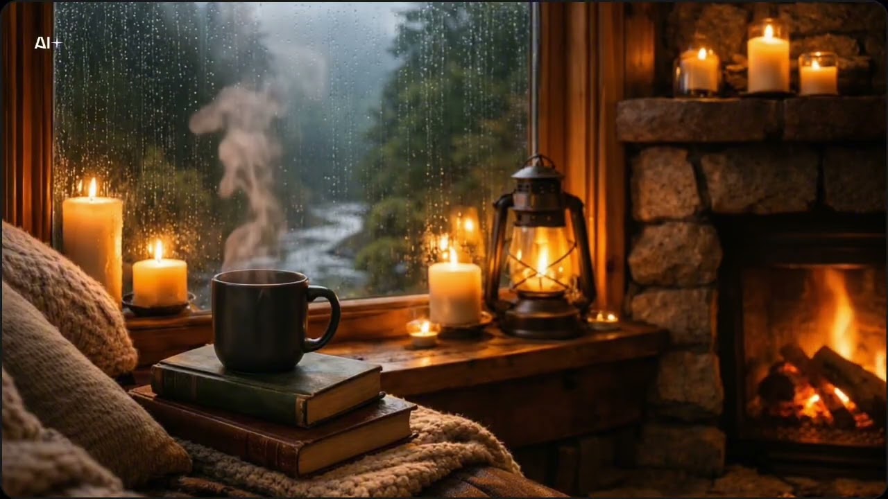 Relaxing Rain Sounds with Chill Music 🌙