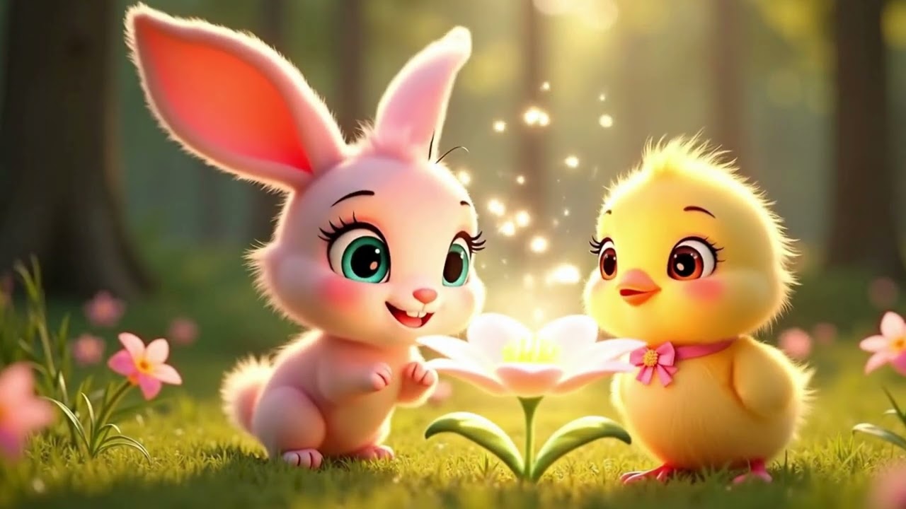The Star Flower of Friendship #BunnyAndChii #WholesomeAnimation #3DFilm#CuteAnimation #PixarStyle