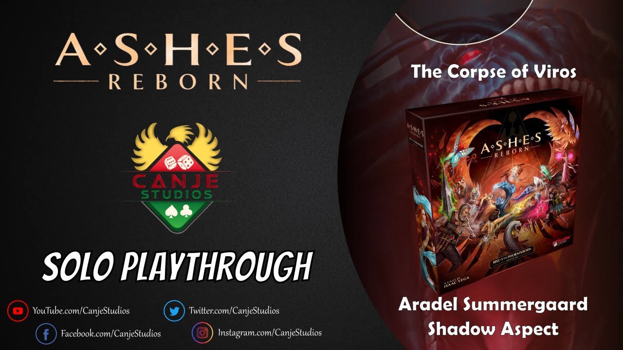 Canje Plays Ashes Reborn Red Rains - Ep. 2 Aradel Summergaard vs Viros Shadow Aspect