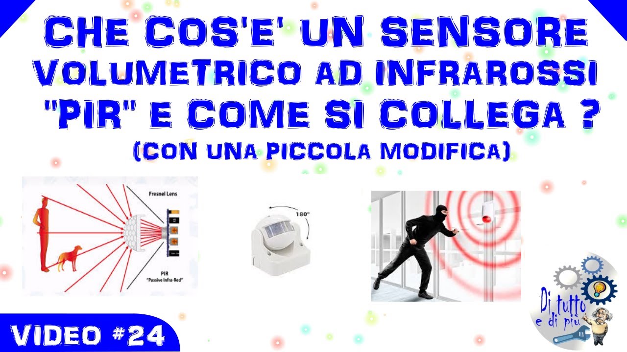 #24 - Che cos'&egrave; un sensore volumetrico ad infrarossi 