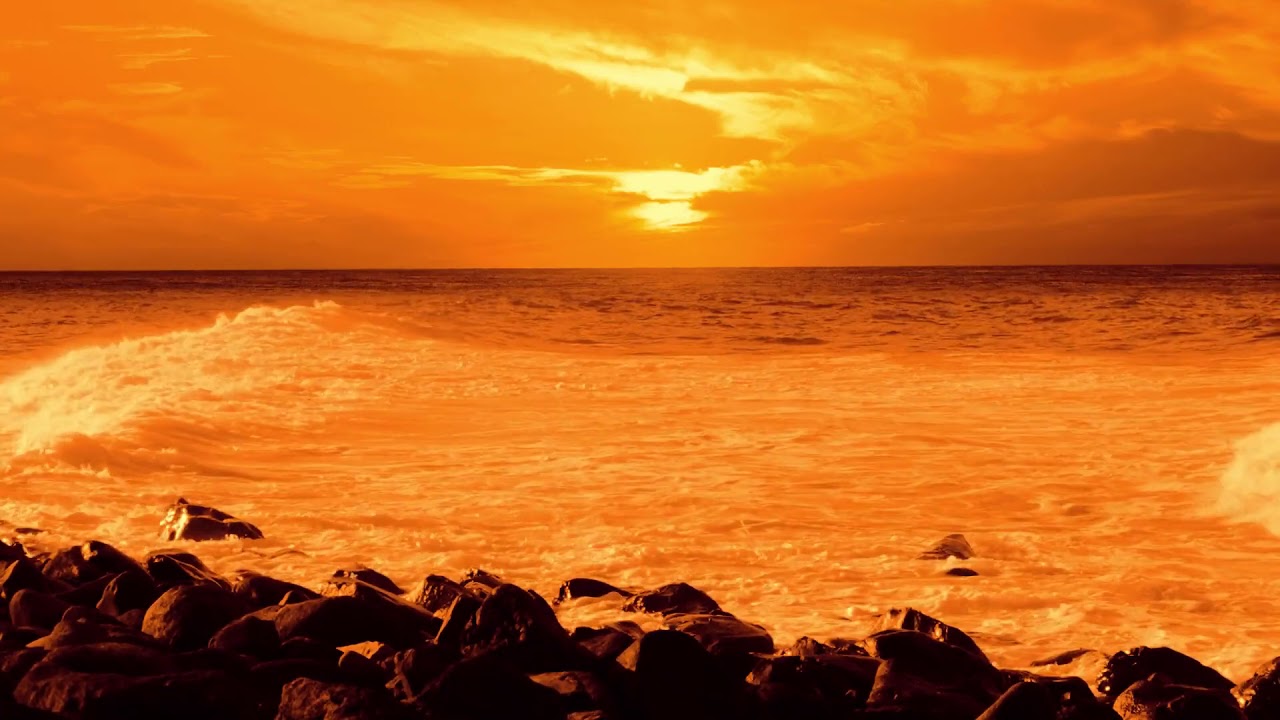 ORANGE SUNSET, Relaxing Music, Calming music, Meditation, 3Hours.