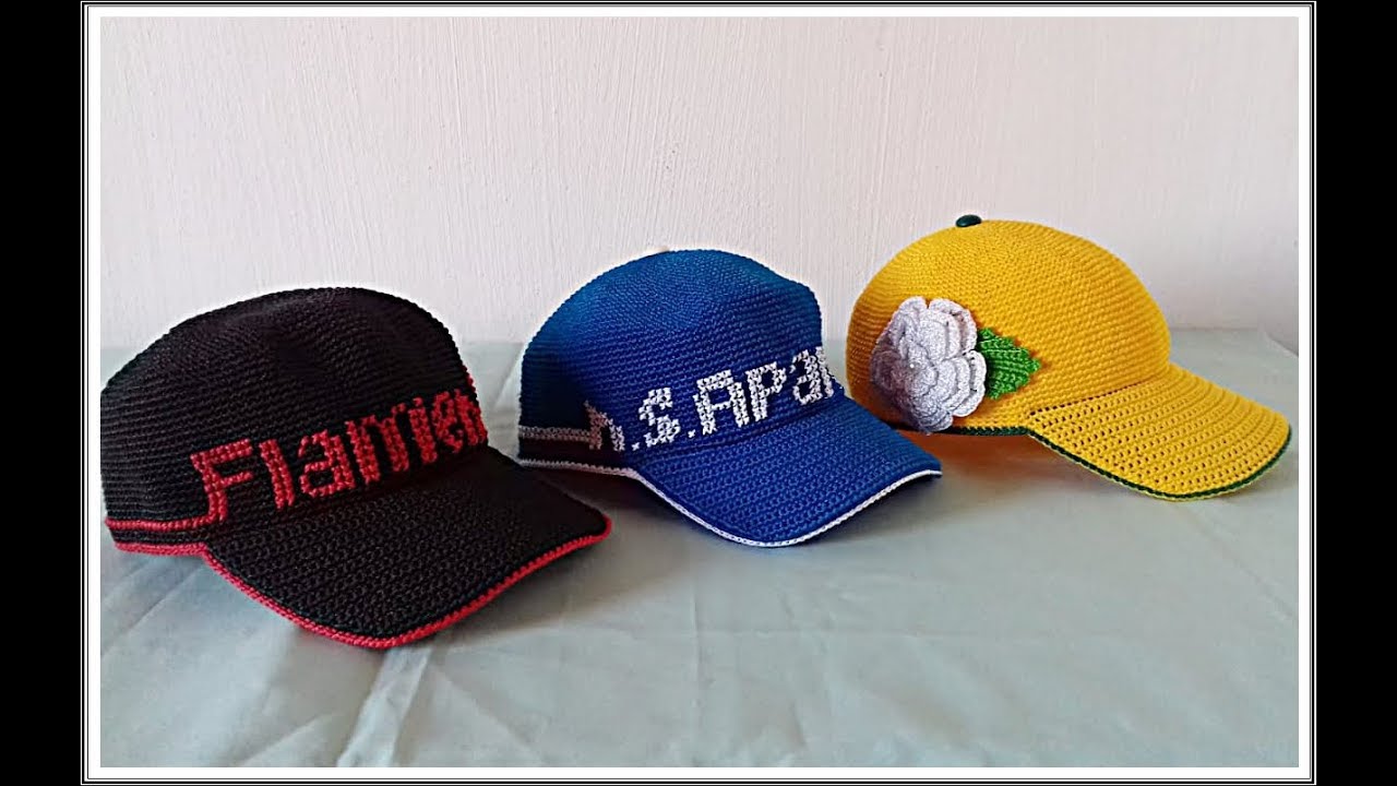 Boné em Crochê - Faça seu boné para a Copa do Mundo