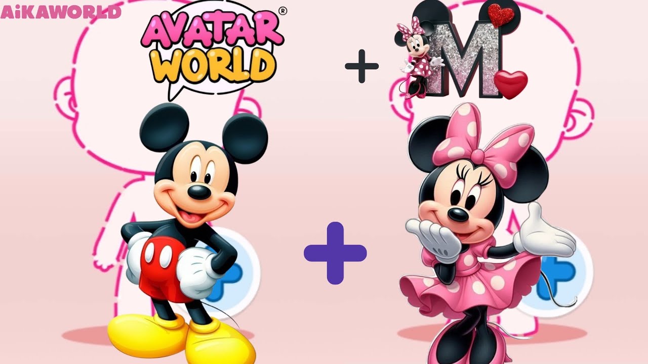 Mickey & Minnie in Avatar World 💖✨ | Cute Short Roleplay