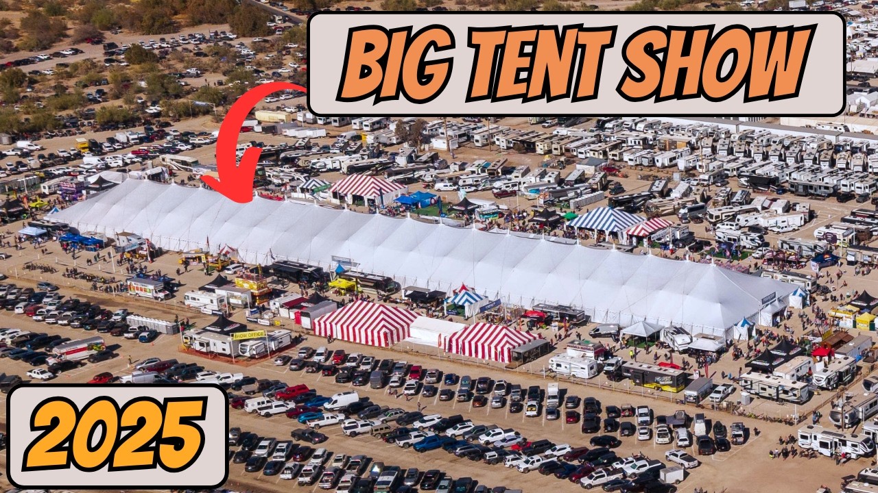 Opening Day at Quartzsite's Big Tent Show