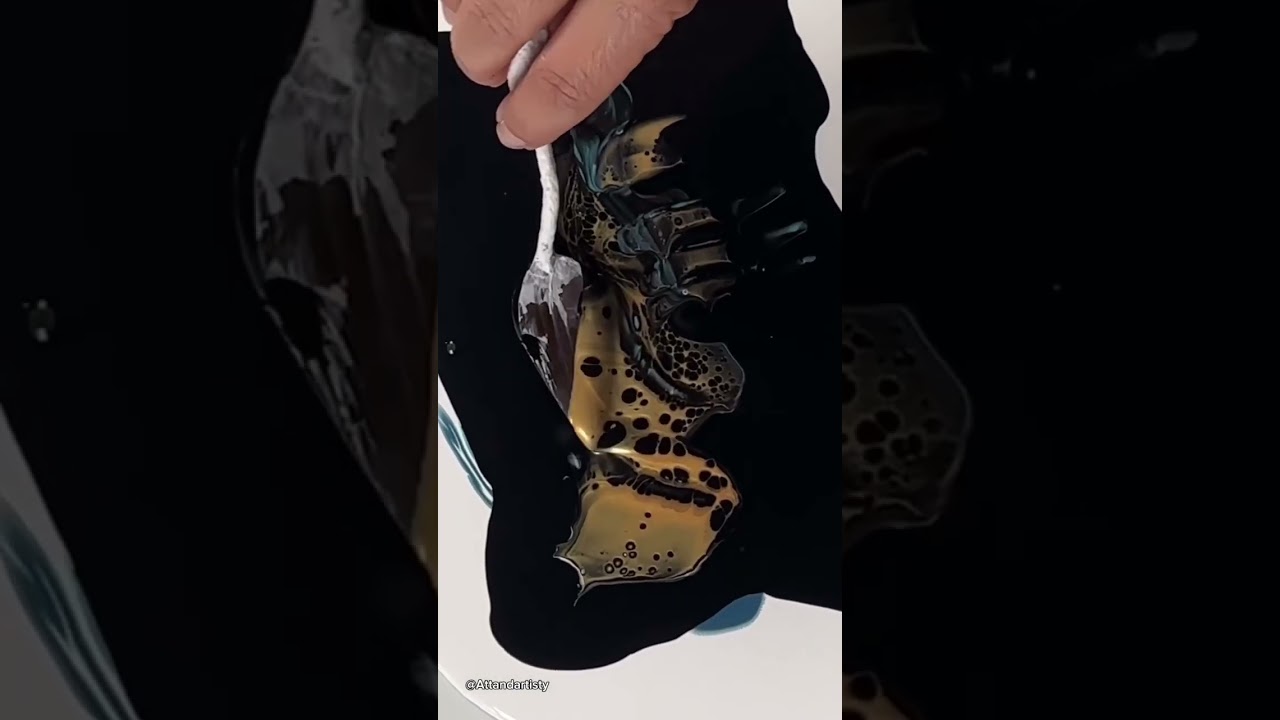 Dutch pour Art on canvas short video #art #shortvideo #dutch #pour #videoartist