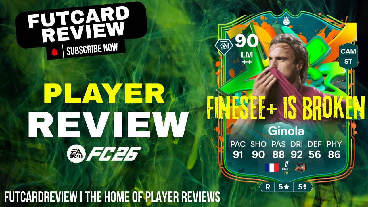 🔥 FINESSE+ MONSTER! 😱 Ginola Is The BEST Striker in FC26?!  Futcard Review!