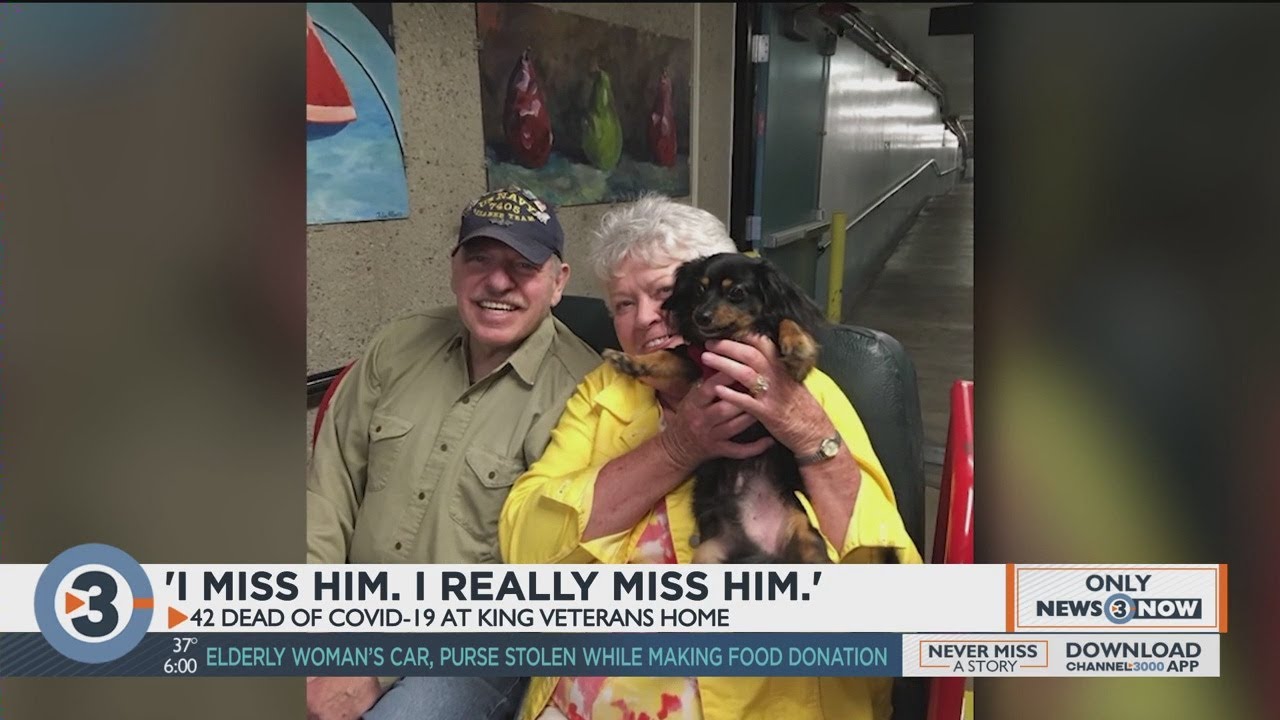Woman copes with husband's death from COVID-19 at veterans nursing home