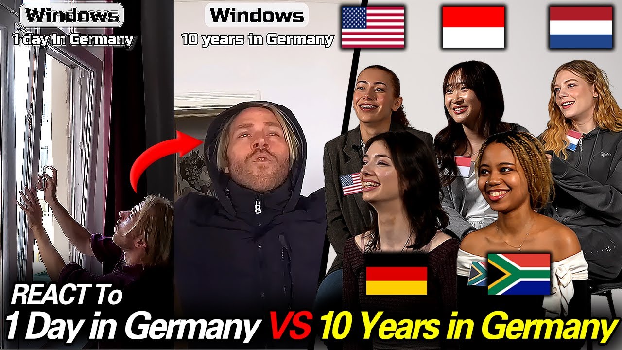 American Was Shocked by German Window!! React to 1 Day in Germany VS 10 Years in Germany!!