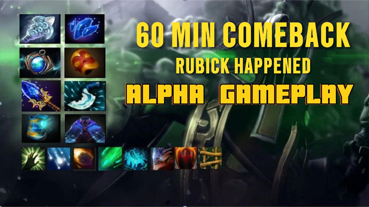 INSANE Comeback with Rubick 😱 | New Patch Support Gameplay | Alpha#dota2gameplay