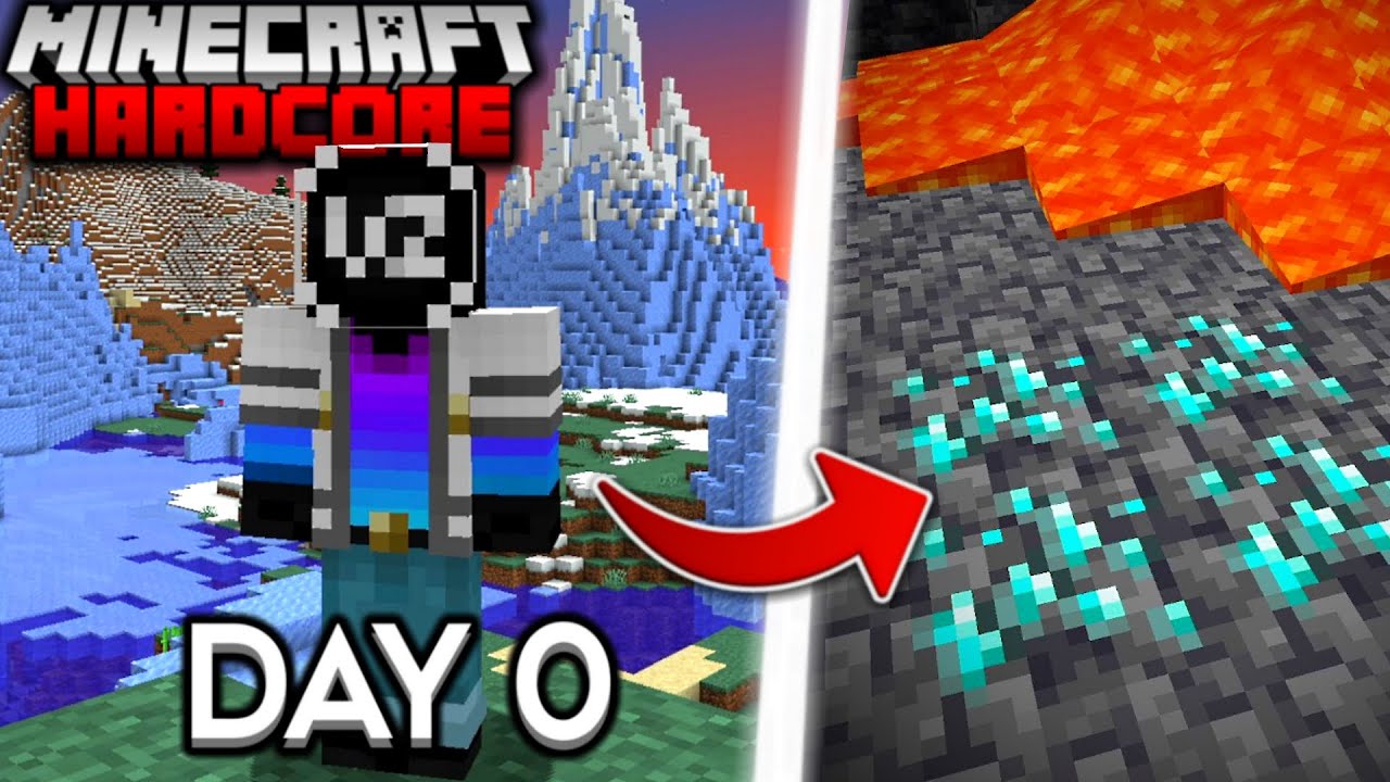 НАЧИНАЕМ СНОВА в Minecraft Hardcore... (#1)