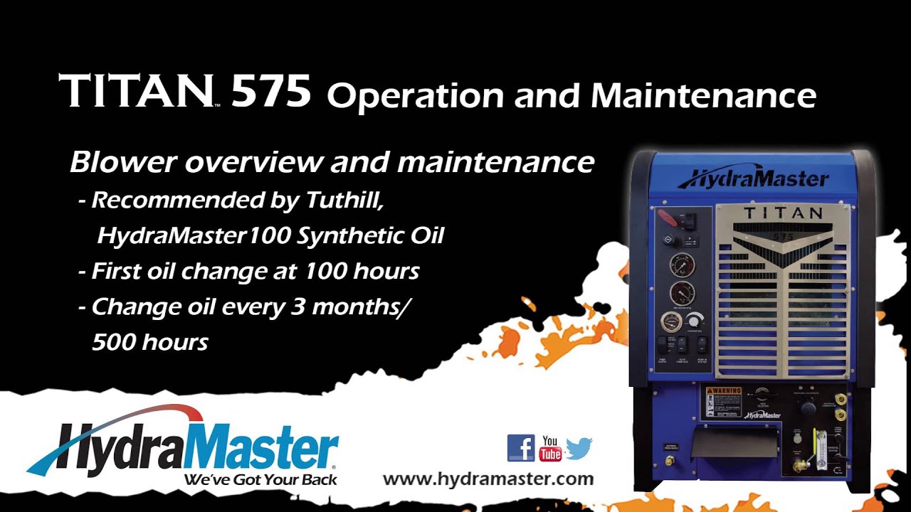 Titan 575 Engine and Blower Maintenance