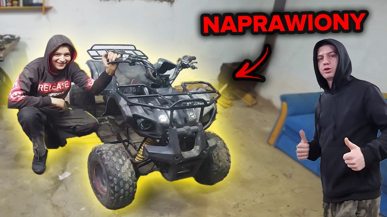 Naprawiliśmy QUADZISZA / Skrzynia 3+1 / Młody SIGMA Upala maszynę ! *Akcja GAŚNICA*