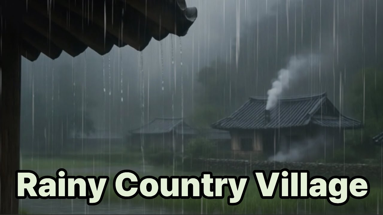 비오는 시골마을/빗소리/릴렉스/ASMR/Rain Sounds/Rainy Country Village/숙면/Relax