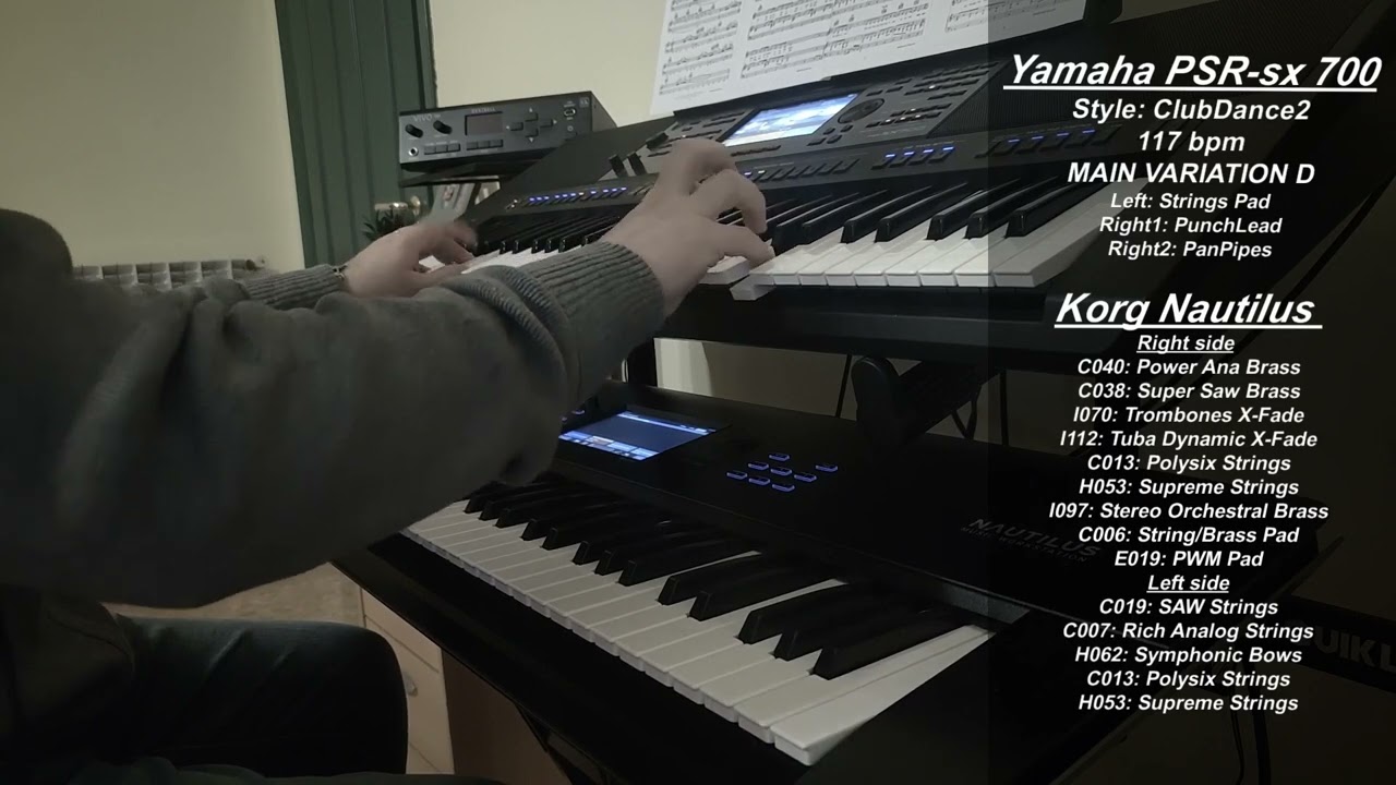 Gimme gimme (A Man After Midnight), Abba - instrumental cover on Yamaha PSR-sx 700 & Korg Nautilus