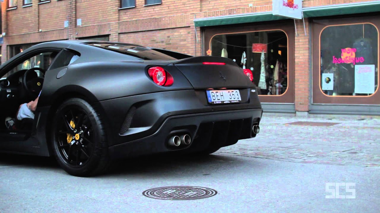 SCS - Matte Black Ferrari 599 GTO in Gothenburg