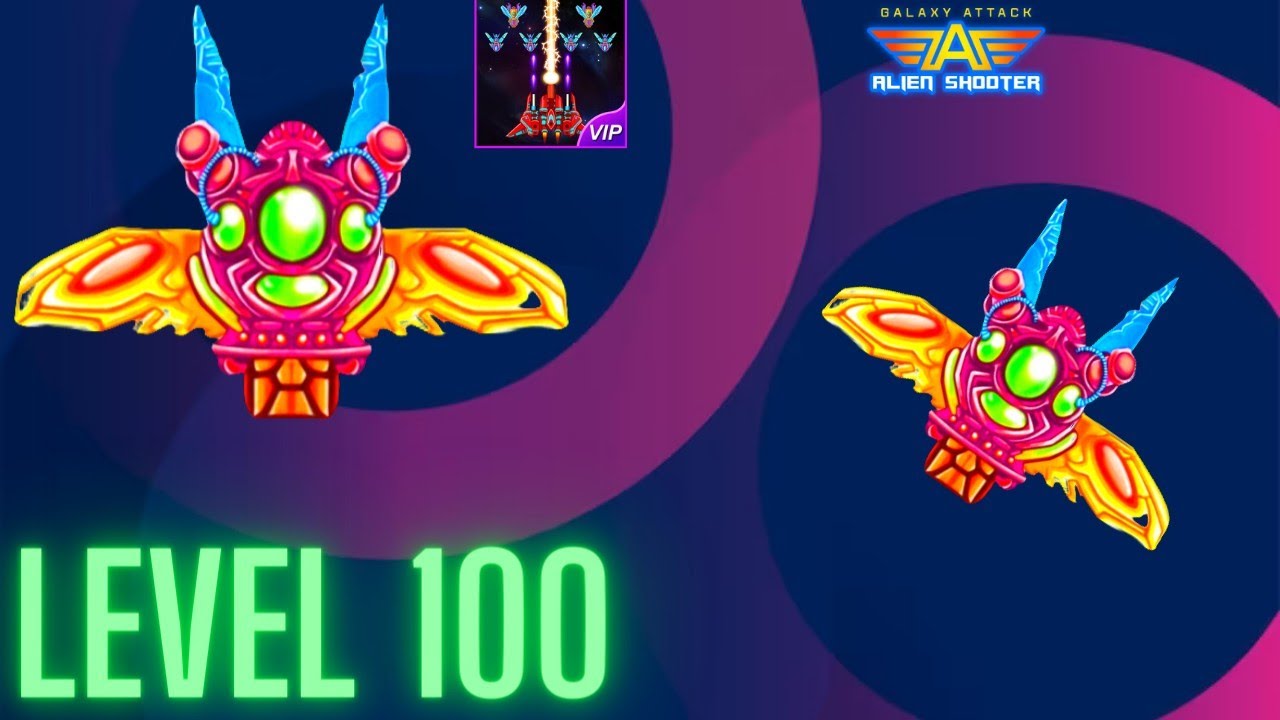 Conquering Level 100 in Galaxy Attack Alien Shooter | Epic Space Battle Boss 25 Chiropka