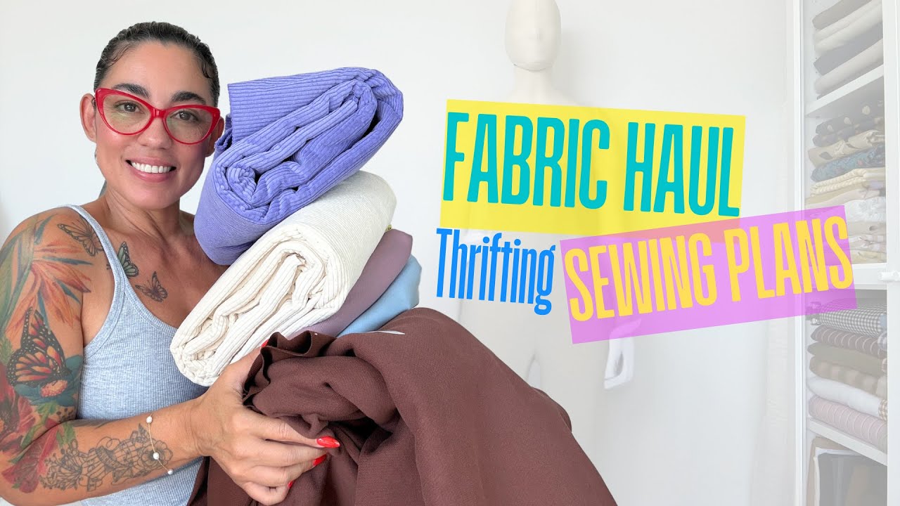 Let's Talk Sewing Plans, Fabric Haul and Thrift Finds