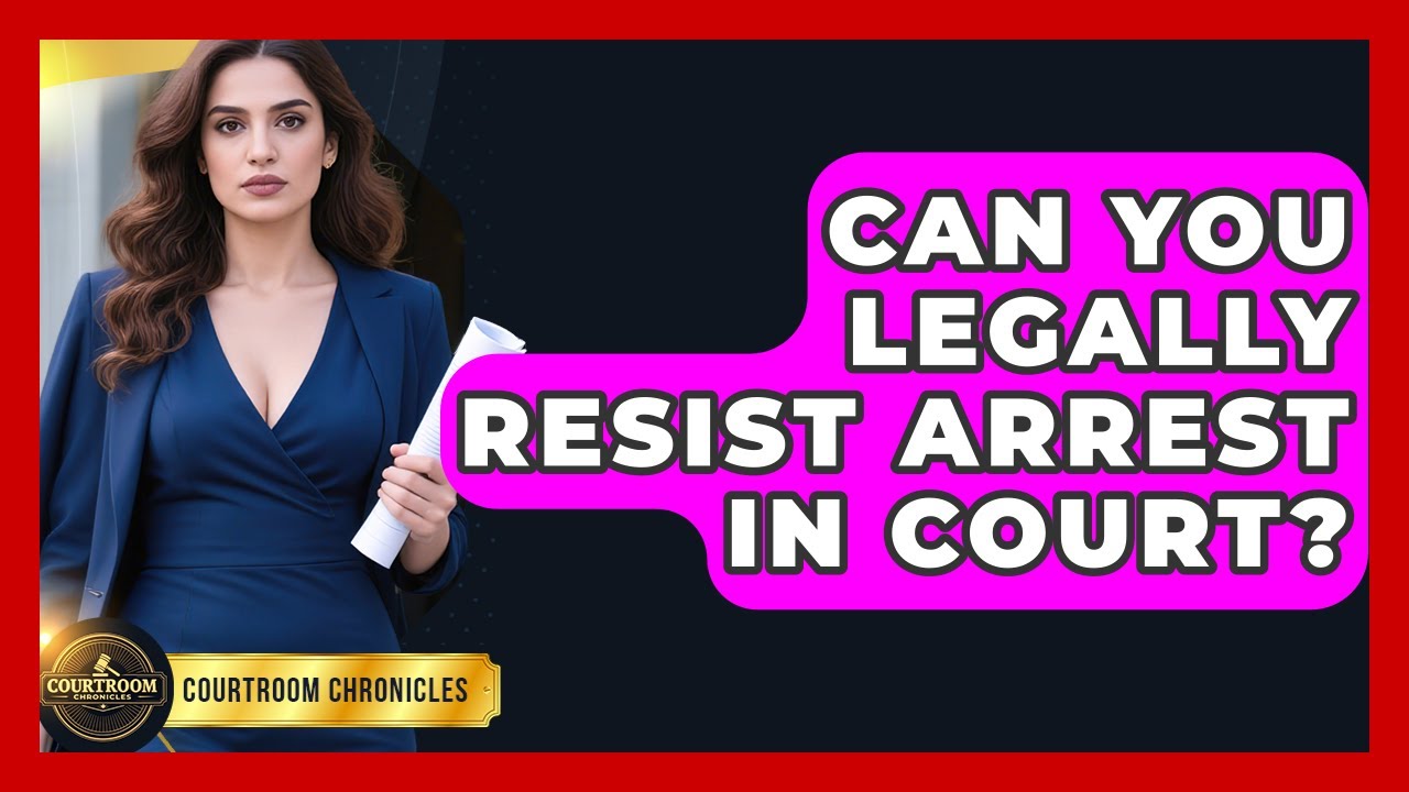 Can You Legally Resist Arrest In Court? - Courtroom Chronicles