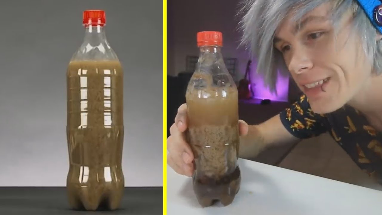 DIY TRANSPARENT COCA-COLA from Trying 20 CRAZY YET DELICIOUS FOOD HACKS By 5 Minute Crafts