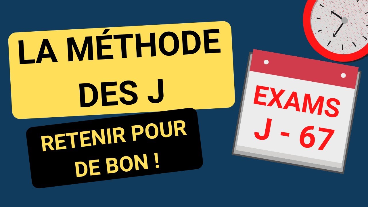 G&eacute;rer la m&eacute;thode des J comme un top &eacute;tudiant