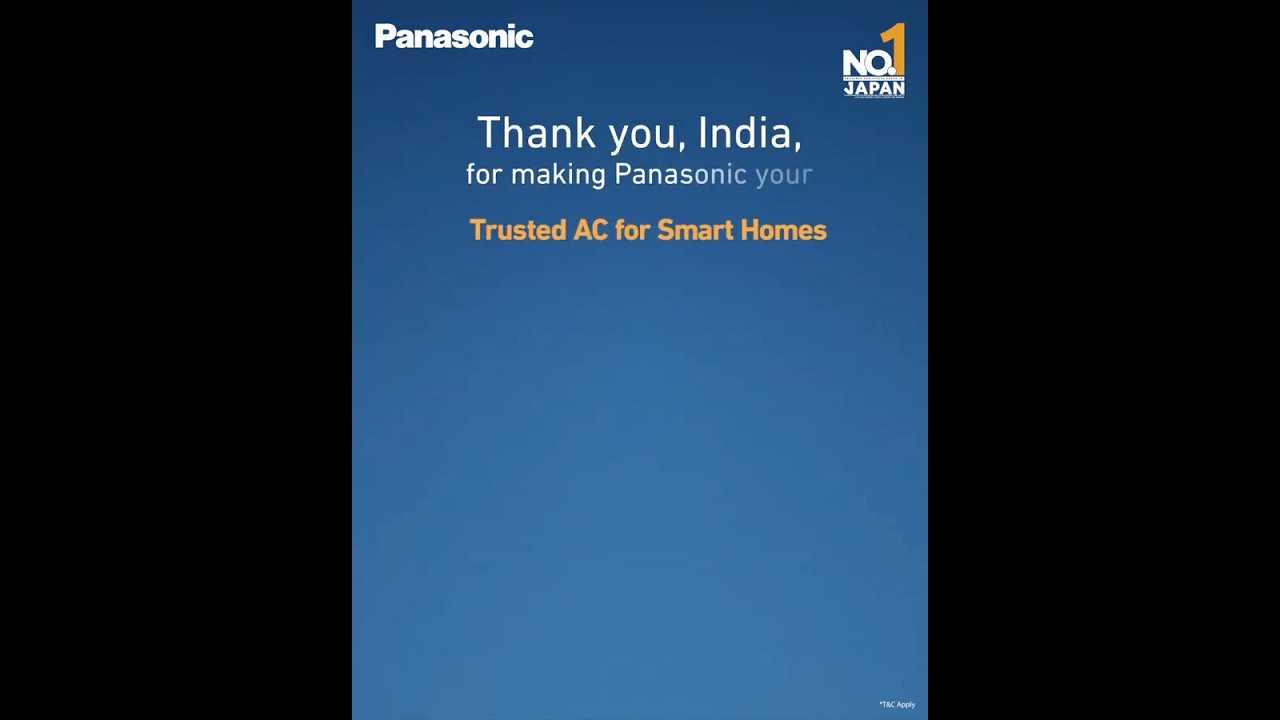 Thank You, India! ❤️ Panasonic Wins Best AC Brand of the Year