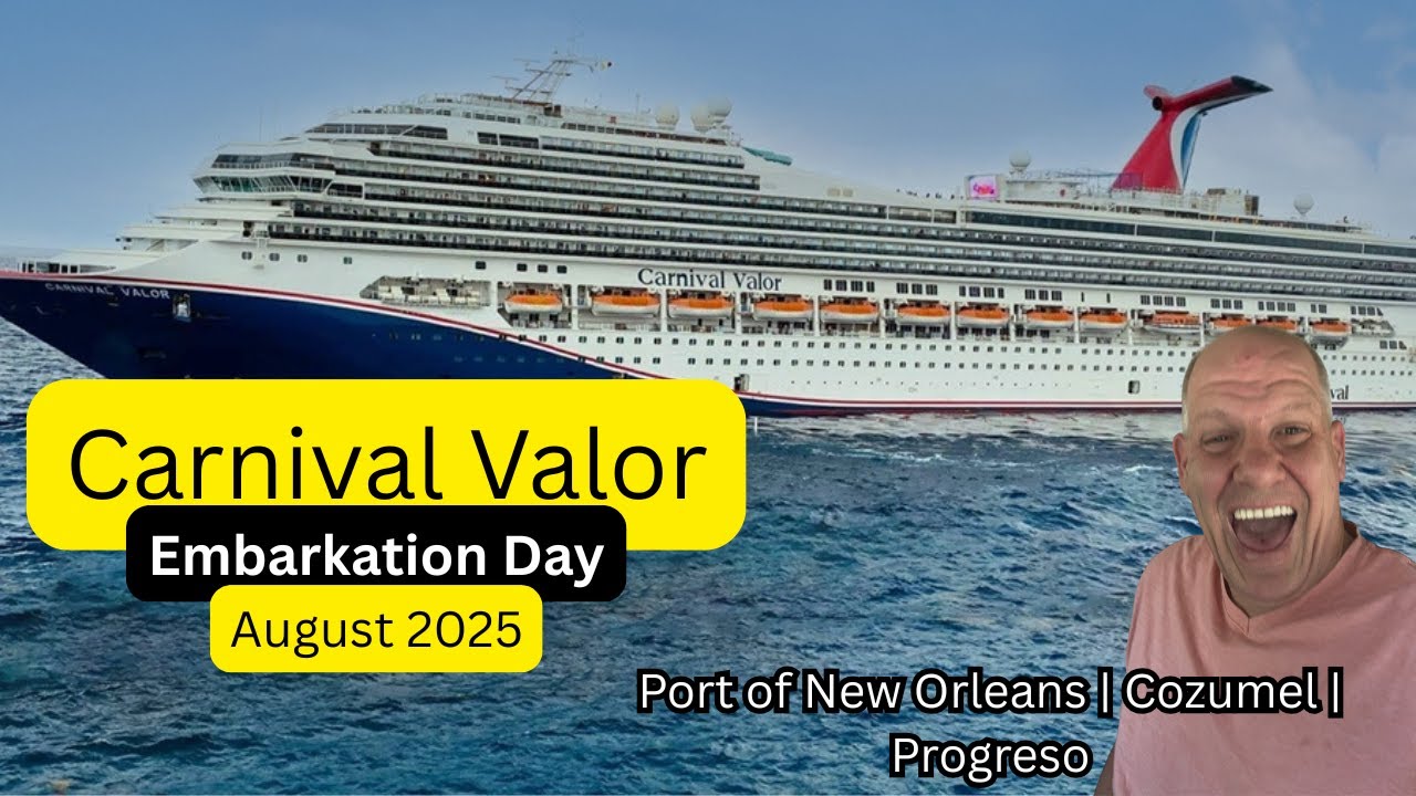 Carnival Valor | August 2025 | Embarkation Day #travel #holiday #fyp