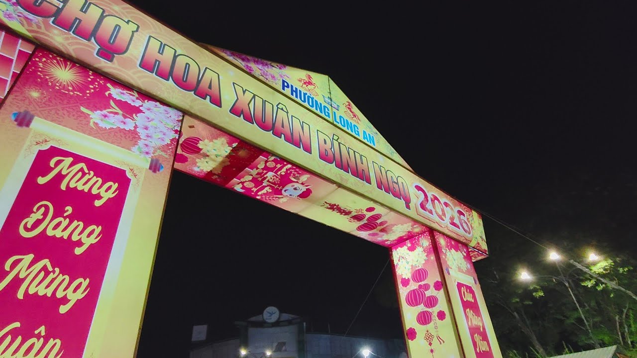 Chợ xuân Tân An 25 Tết 2026