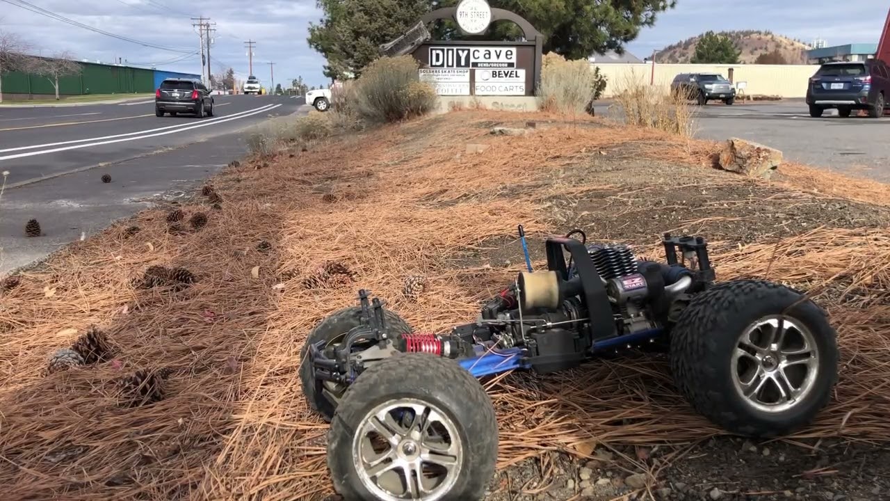 They were throwing these nitro monster trucks away!