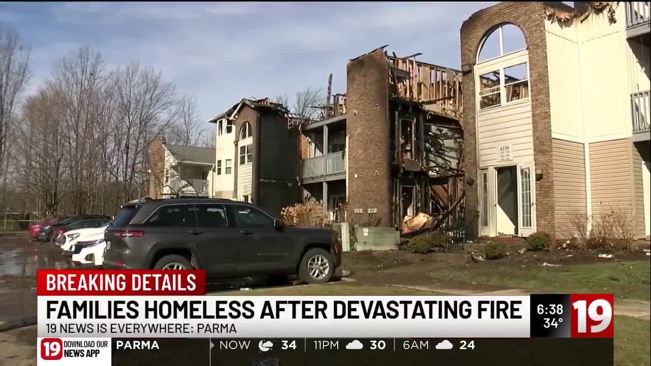 Large fire breaks out at Parma apartment complex