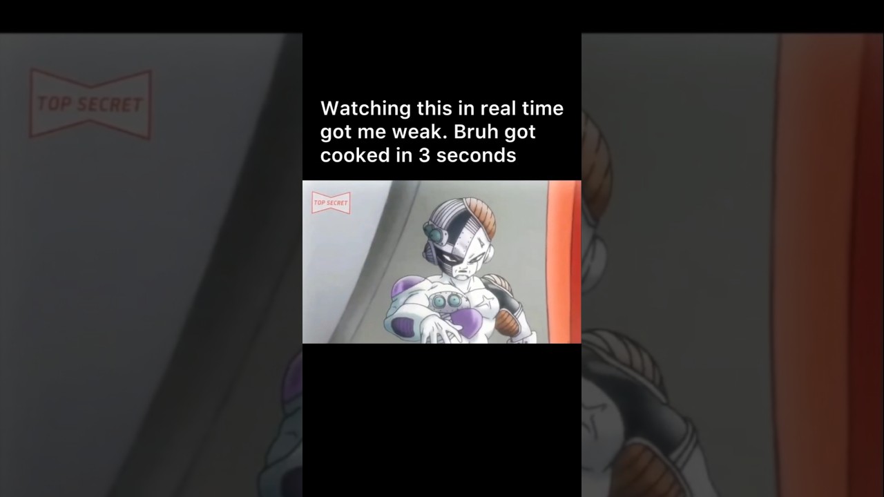 Frieza VS Trunks but in real time 🤯 #dragonball #anime #shorts #fyp #dbz #dbd #dbs