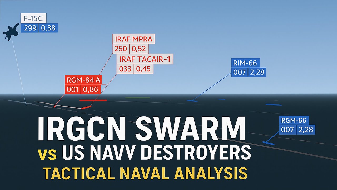 «Рой» ИРГК против эсминцев ВМС США | Тактический военно-морской анализ