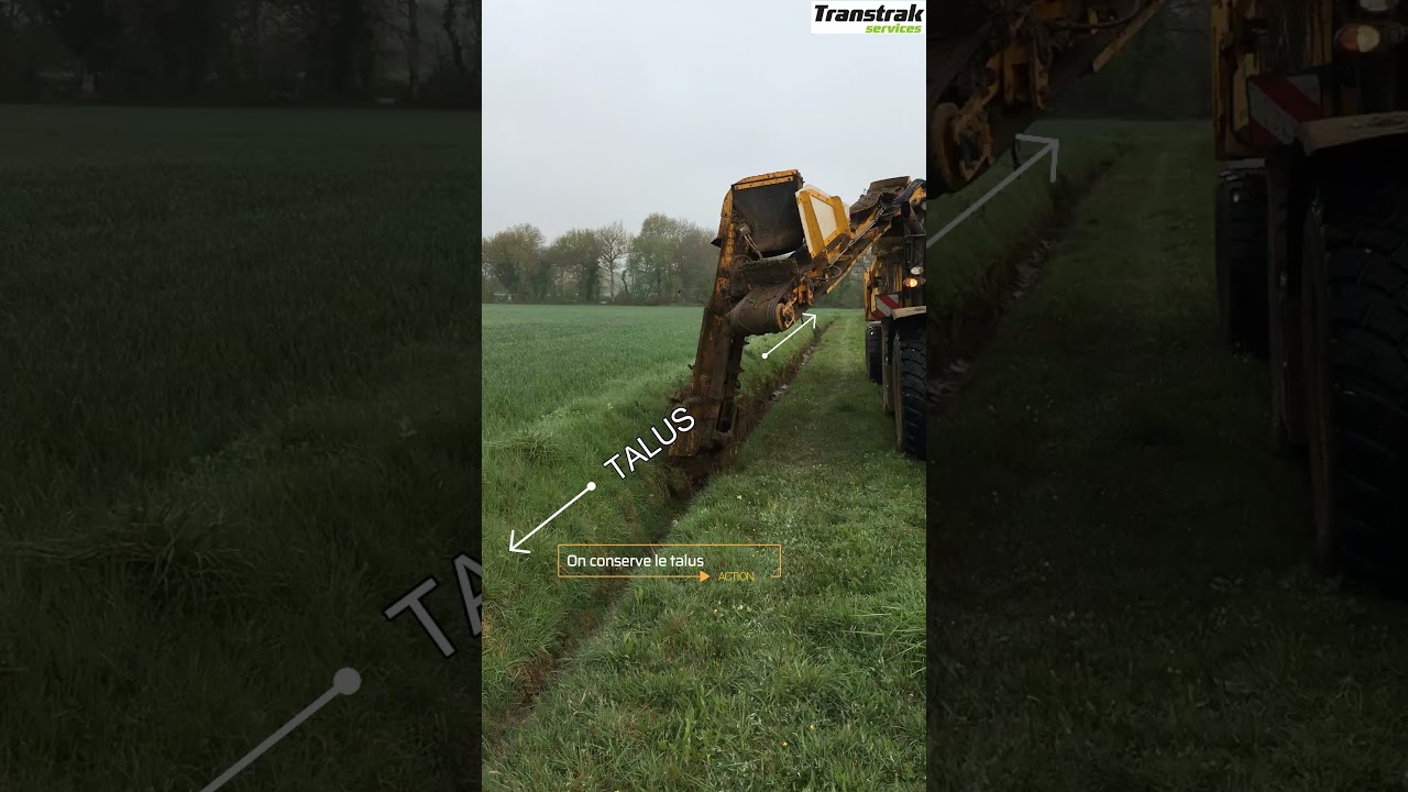 CUREUSE DE FOSSES - TRANSTRAK - Un curage foss&eacute;s &eacute;coresponsable efficace