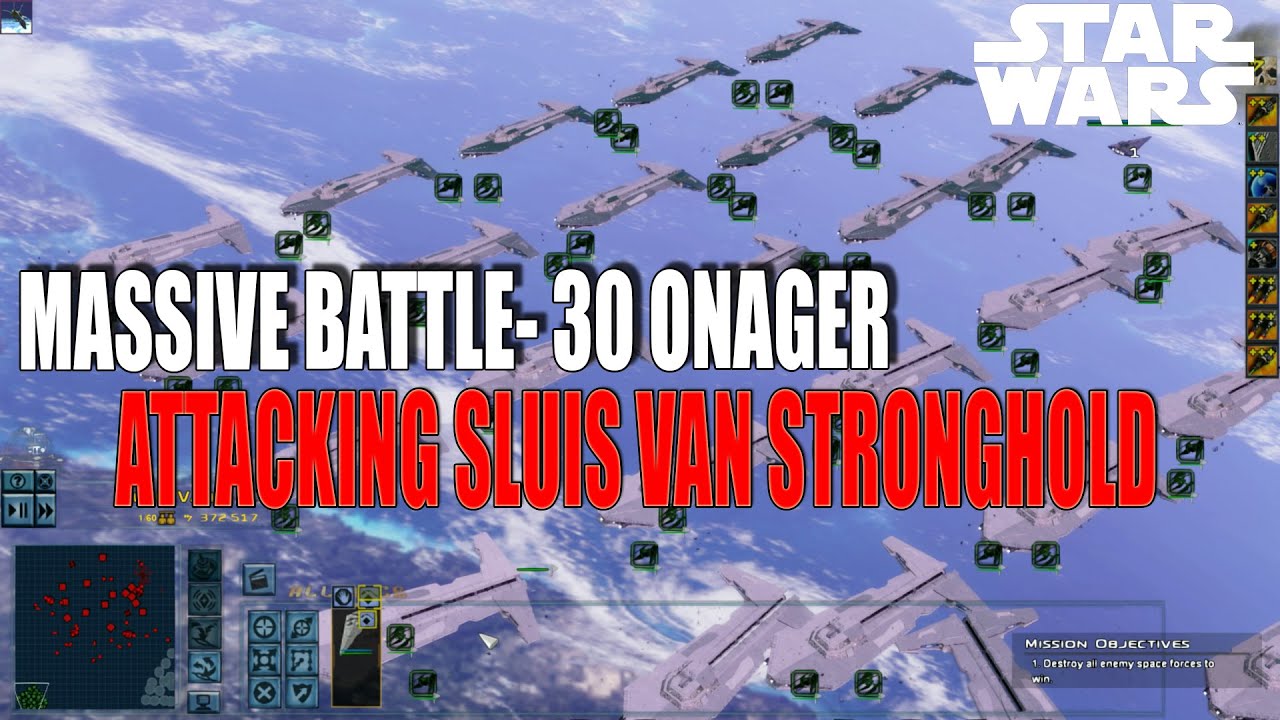 STAR WARS: MASSIVE BATTLE - 30 ONAGER ATTACKING SLUISVAN STRONGHOLD