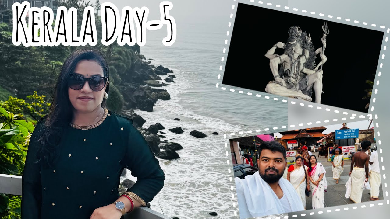 Varkala Sea Beach | Padmanabhaswamy Temple |Azhimala Shiva Temple | Kovalam Night life 