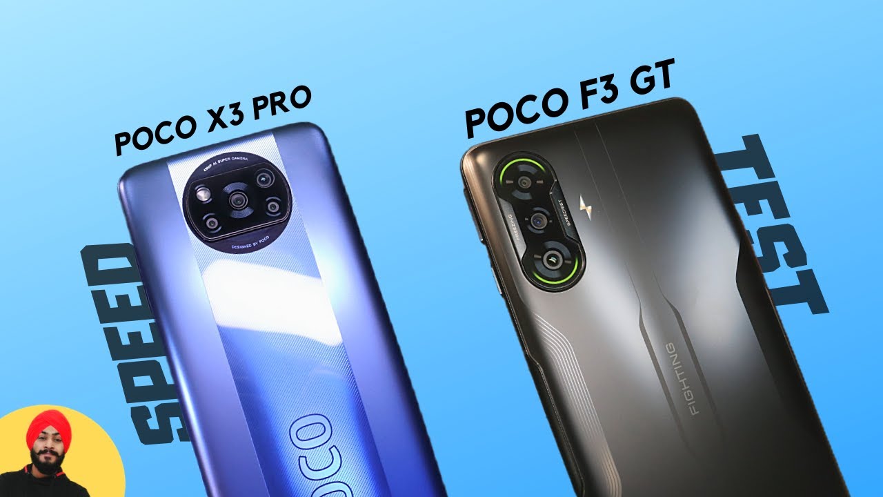 Poco F3 GT vs Poco X3 Pro Speed Test (SD 860 vs MediaTek Dimensity 1200 ) - Which is faster??