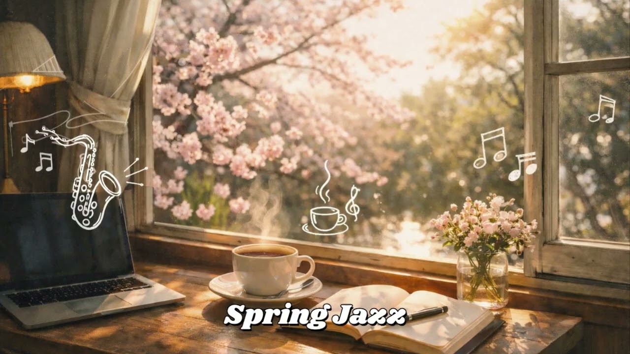 Fresh Spring Jazz 🌸 상쾌한 봄 재즈 | Cafe Music for Work & Study