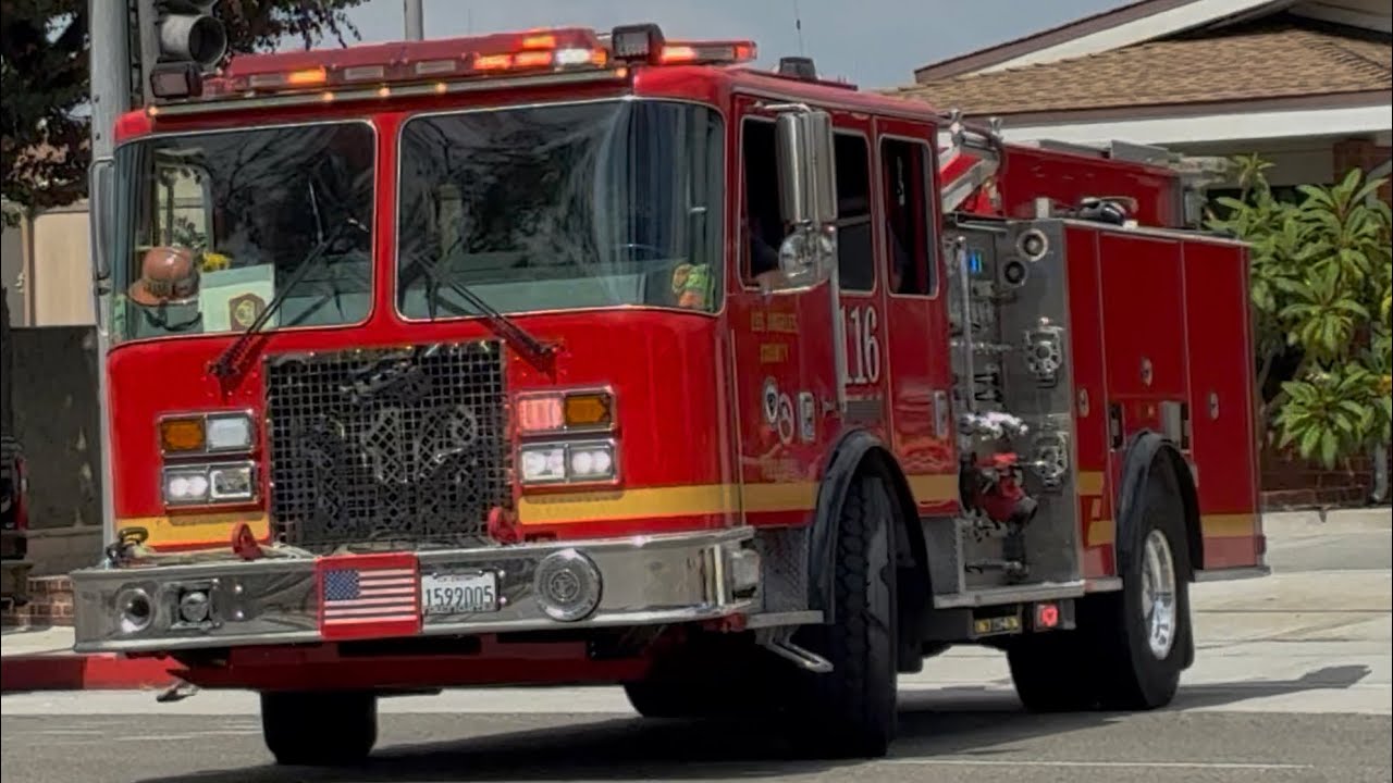 LACoFD Engine 116 Quint 116 Squad 116 Responding 