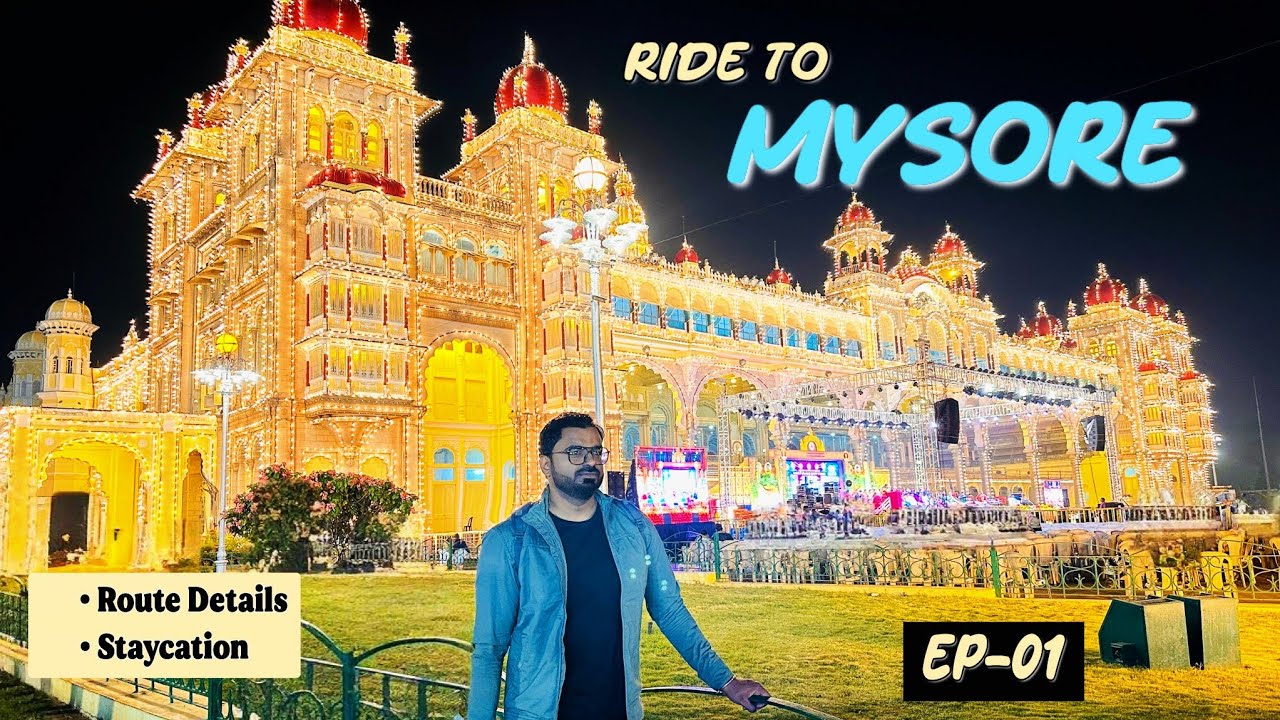 Karnataka Ride : EP-1🏍️ Bangalore to Mysore Moto Vlog | Exploring Mysore 🌄 | Bus Journey from Pune