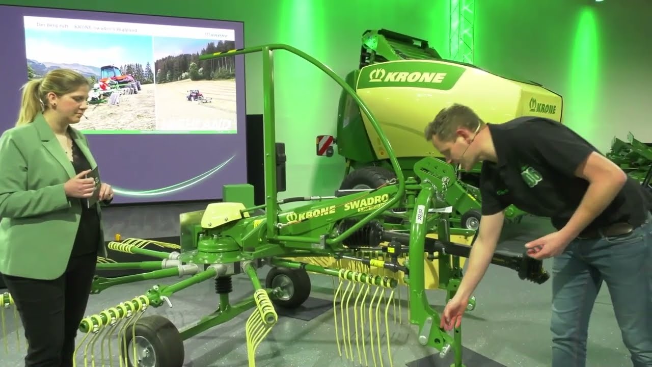 Роторные грабли и сеноворошилки KRONE для равнинной местности и гор