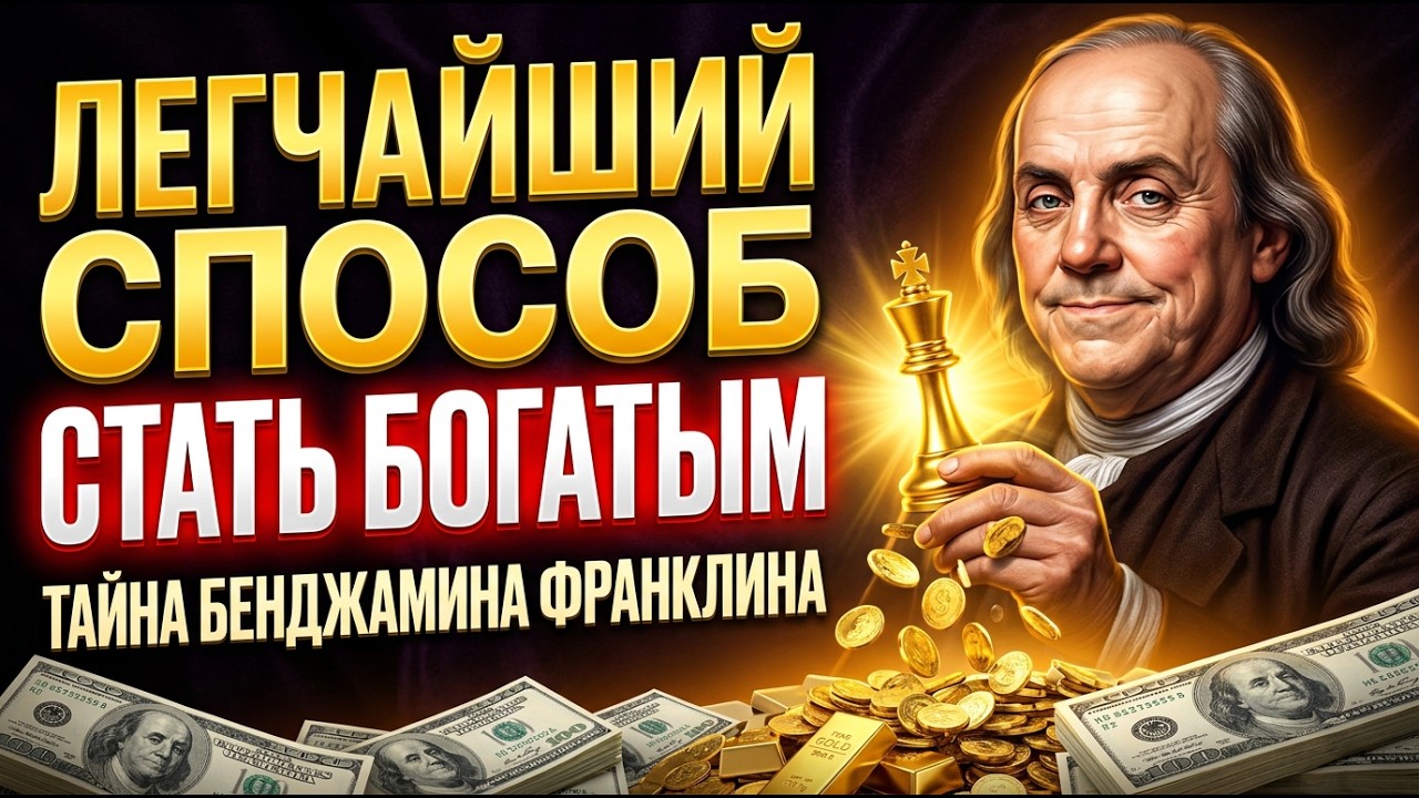 ЛЕГЧАЙШИЙ способ стать БОГАТЫМ | Бенджамин Франклин