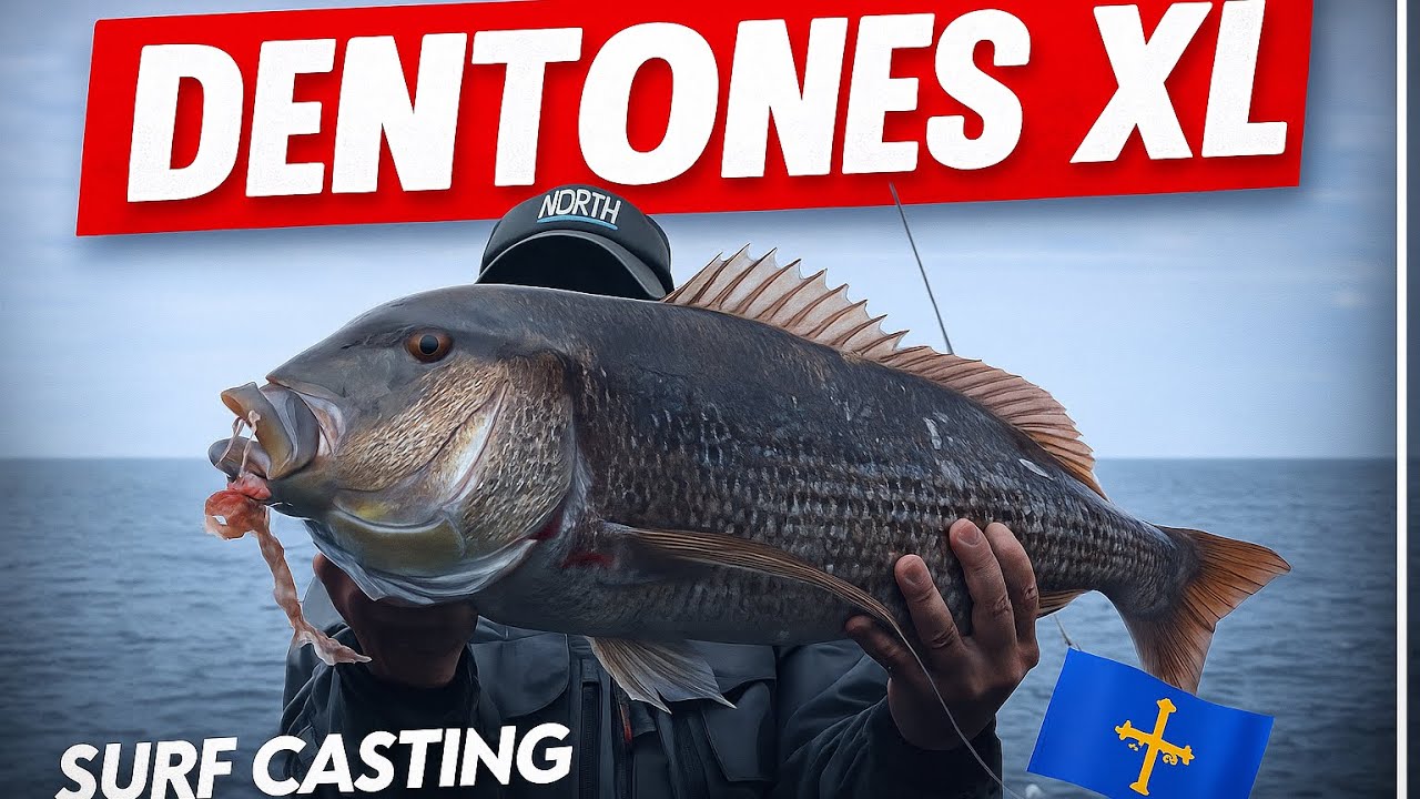 Pesca del DENTON a FONDO (2024)  con cebo 💙 Asturias💛