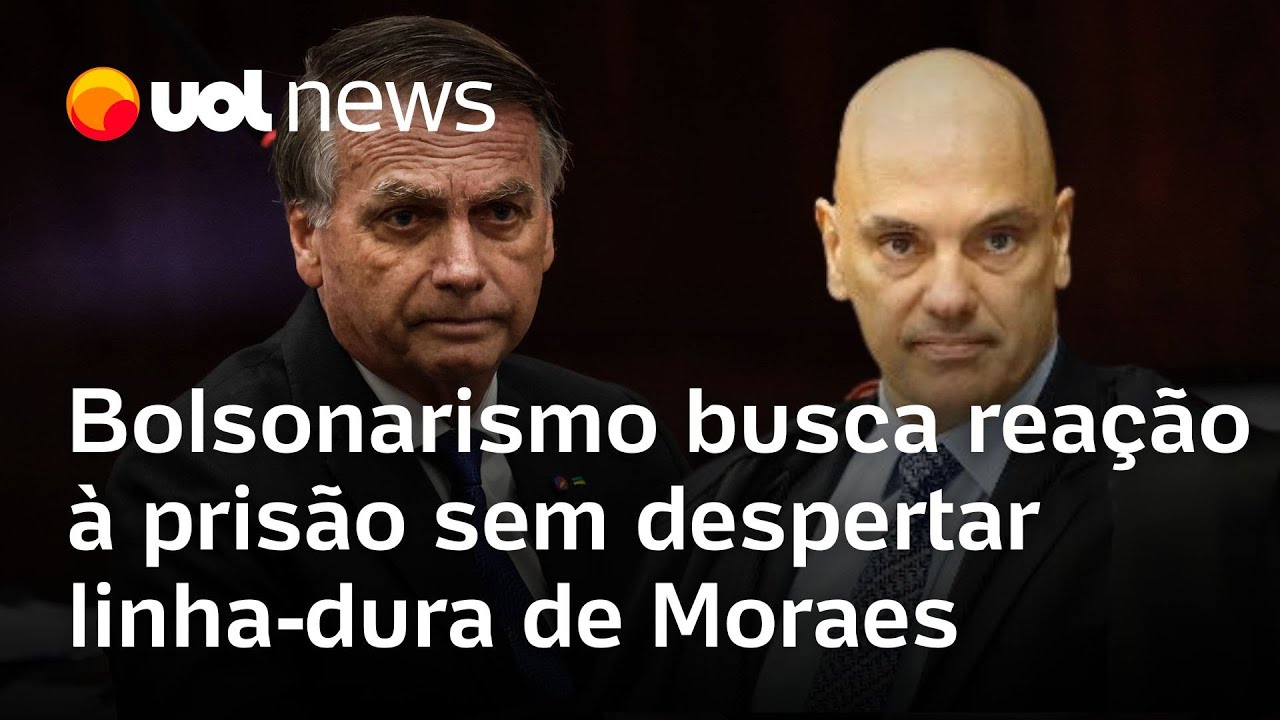 Bolsonaro preso: aliados buscam reação à prisão do ex-presidente sem despertar linha-dura de Moraes