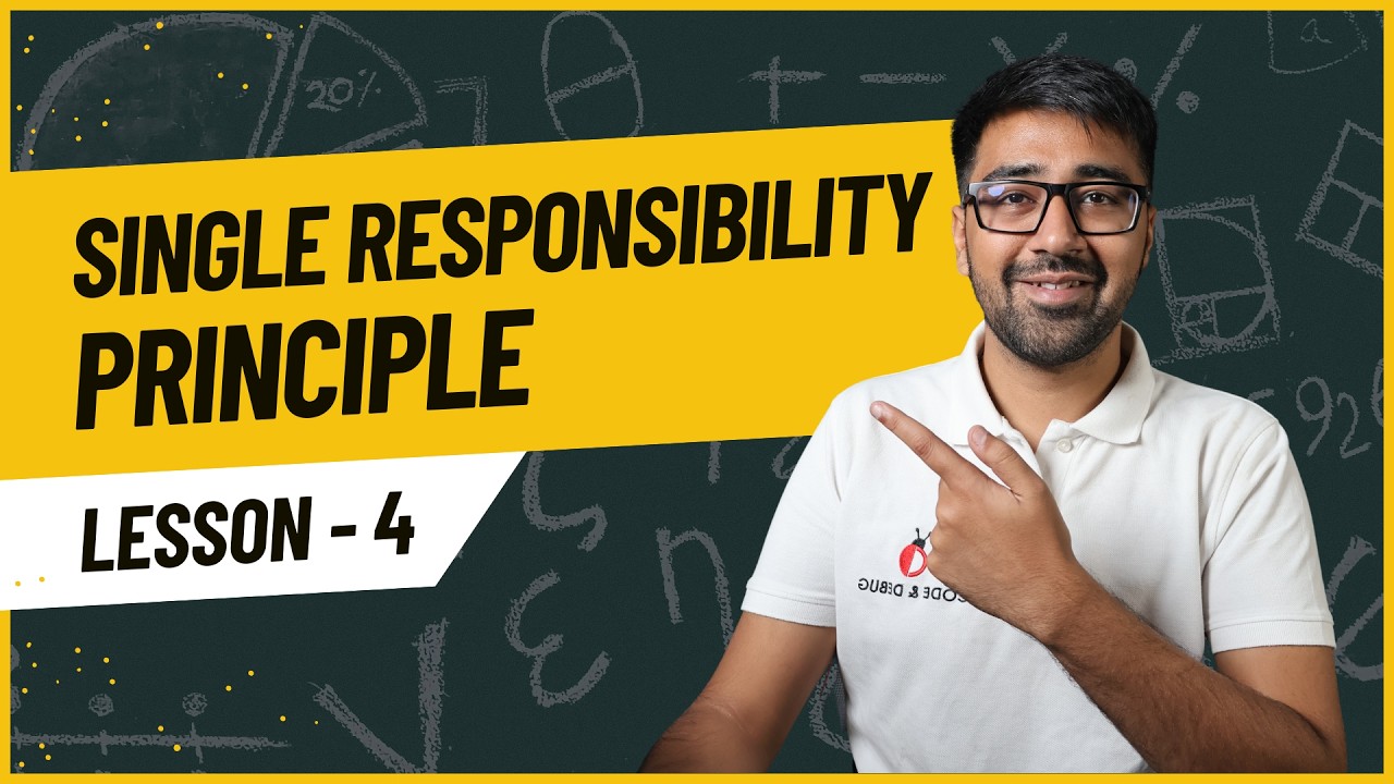 Single Responsibility Principle (SRP) in Python | Low Level Design - Lesson 4