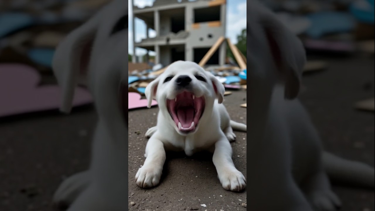 Puppy crying 😭🎉🔥😭 #aivideo #pets #chatfam #cuteanimal #subscribe #cutepet #puppy #cutepuppy #cute