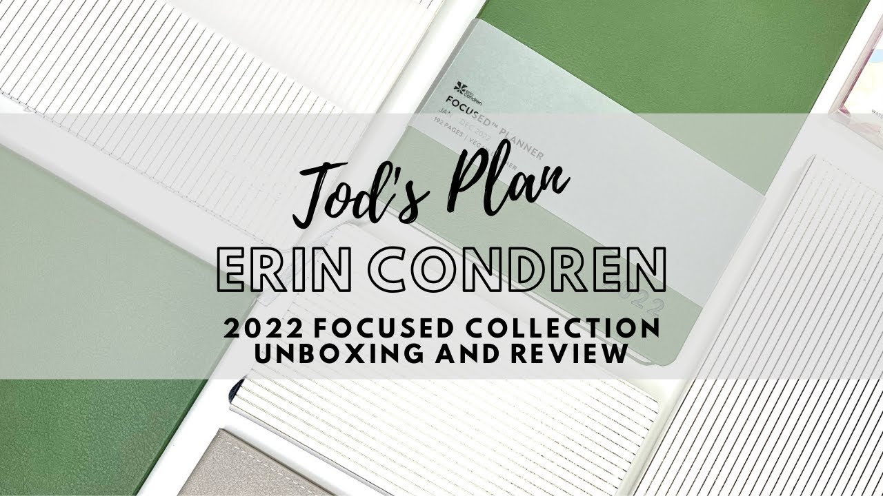 2022 ERIN CONDREN Focused Collection Unboxing
