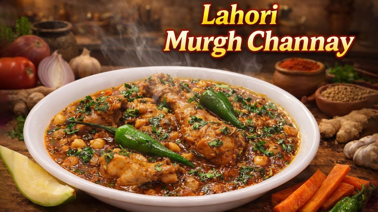 Lahori Murgh Channe Recipe 🍗🥘 | Best Chicken & Chickpeas Curry Ever | Pakistani Style | Izzy Treats