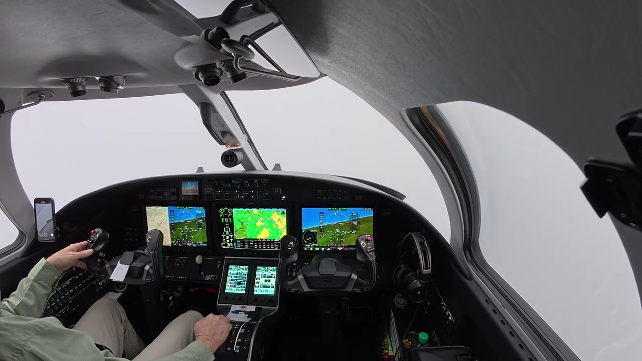 VMC to IMC flight | ILS approach | strong crosswind | 4K video